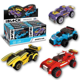 Конструктор Kids hits IBLOCK JUNIOR арт. KH52/002 МЕГАКАРИ 4види,74-93дет.,р-р кор. 16*5*13см