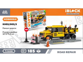 Конструктор Kids hits IBLOCK JUNIOR арт. KH53/003/3 (24шт) 185дет, короб. 32*5*21,5см