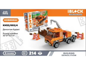 Конструктор Kids hits IBLOCK JUNIOR арт. KH53/003/4 (24шт) 214дет, короб. 32*5*21,5см