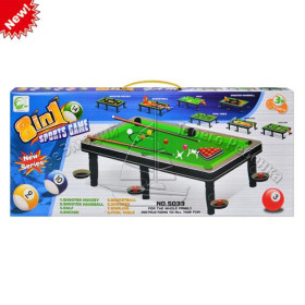 Бильярд 5033 (36шт) 8в1, в кор-ке, 61-27-4см