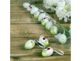 Яйця в тубусі 3722-2 (мініки) 12шт білі