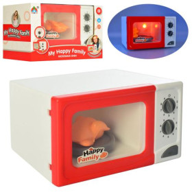 Микроволновка 5217 (36шт) 17см,свет,на бат-ке, в кор-ке, 22-14-13см