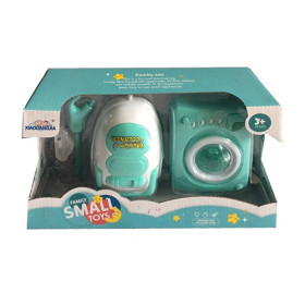 Набор бытовой техники 7706-6 (48шт) стиральн.машина, пылесос,зв,св,на бат,в кор,28,5-17-8см