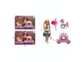 Лялька L 5-18 (96/2) 2 види, 14 см, аксесуари, в коробці