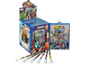 Ручка гелева пише-стирає 2021 синя "Супергерої" (12/144)