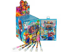 Ручка гелева пише-стирає 2015 синя с мультяшним дизайном (12/144)