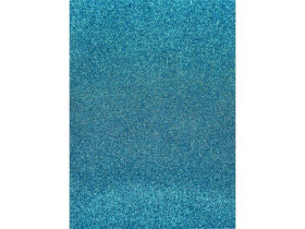 Фоаміран 1.3мм А4 ГЛІТЕР GL-EVA-1,3-010 блакитний 5 арк