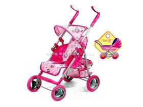 Коляска 9351 A (3шт) железная, прогулочная, корзинка, поворот