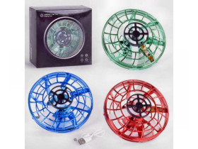 Літаюча тарілка 366 (100) 3 кольори, світло, UFO, ФУНКЦІЯ ПОВЕРНЕННЯ