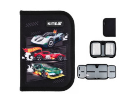 Пенал Kite 1 відділення, 2 відвороти, без наповнення HW25-622-1 Hot Wheels
