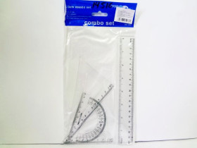 Н-р лінійок №002 (20см) "Leader"