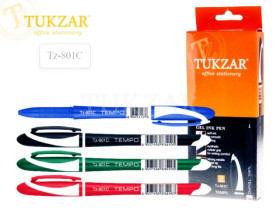 Ручка гель TZ-801 чор. (12/1728)