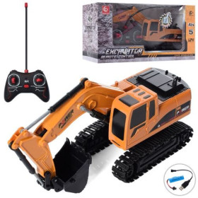 Екскаватор BC 1022 радіокер. акум. 1:24, рухомий ківш, USB, світло 29*15*12см