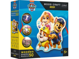 Пазли фігурні з дерева - (50 елм.) - "Щенячий патруль" / Trefl 20240