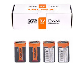 Батарейки Videx R9 крона (24шт)