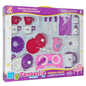 Посуда 098 A / 9798 (24шт) плита, кухонные приборы, в кор-ке