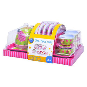 Посуда S 056 (48шт) жел, чайный сервиз, в слюде