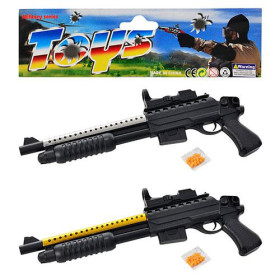 Ружье ES 2004-501 A (72шт) на пульках, 44см, лазер, в кульке