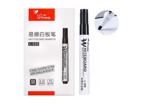 Маркер для сухостираючої дошки, чорний, 2,0 мм, L-528 (10/1200), 052372