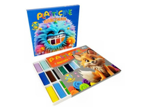 Пластилін Hipe TM 24 (16+8) кольорів. 480г (18/36) 832486