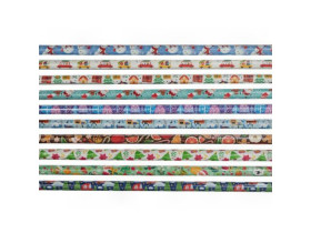 Папір подарунковий Новорічний 40арк 90*64см GWP2024-6 (40шт)