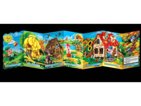 Книжка-розкладайка.ТРОЄ ПОРОСЯТ.