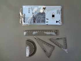 Н-р лінійок 4шт И-1815/1818 Котик в конверті (40шт)