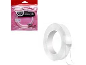 Скотч двосторонній NANO Tape 1,2 см × 3 м HP1629, прозорий