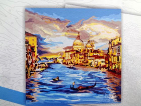 02-04U Картина по номерам, кисточка+краски 40*40см Данко Тойс