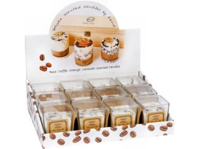 Ароматична свічка KF005-2 "Orange" у склянці 7*7*7,5см (12шт)