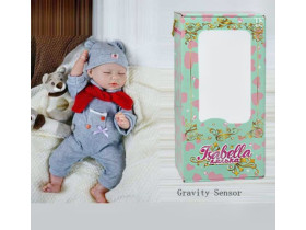 Пупс QM 24010 "TK Group", функціональний, датчик руху, звуки: сміх, плач, засинає 42 см