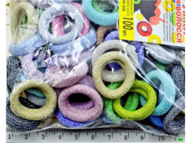 Резинка 01-84 нейлон крем блиск 100шт