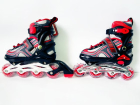 Самокат BB 3-040-B (8шт) MINI,алюм,кол3штПВХ-свет,2пер120мм,руль62/72см,подн29-11см