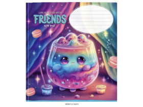 Зошит 12арк, у лінію, Star 3396L глітер (30/360)