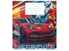 Зошит 18арк, у лінію, Школярик 3521L ВД-лак (25/250)