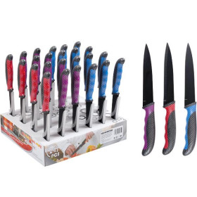 Ніж метал карбонова ручка Х3-225 23см (24шт)