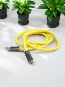 Оптом usb кабель type-c м.18 жовтий,зелений,фіолетовий 238989
