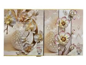 Фотоальбом "Орхідея", арт. 9397, 200 фото, 10×15 см, золоте обведення, у коробці