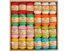 Нитки для творчості кольорові джутові 10м 006 (24шт)