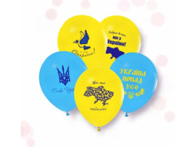 Кульки повітряні Патріотичні 12*30 (50шт) 4*9