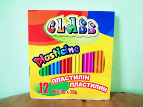 Пластилін "СLASS" 12кол.240гр 7624 (24шт)