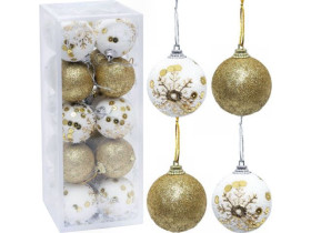 Набір іграшок ялинкових 20шт "Кулі" 5см 2023-151 (1уп)