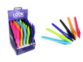 Ручка 3202/45656 Vinson Look автоматична масл.синя (36/1440) 001735