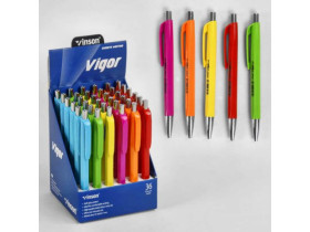 Ручка 37097 Vinson Vigor авт.масл.синя (36/1440)