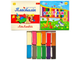 Пластилін 12кол 240гр Тетрада ШОУ БОКС (10шт/20)