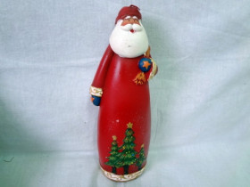 710264 Свеча "Санта Клаус с мешком" 24см