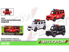 Машина метал.3619 (96шт/4) "АВТОПРОМ",1:32,відкр.двері, в кор.16*7*7см