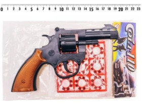 Револьвер 120 (132шт) під пістони, в комплекті: 9 пістонів на 8 пострілів,17 * 10см, в пакеті