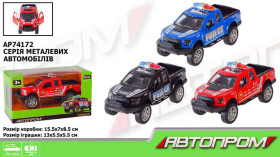 Машина метал 74172 "АВТОПРОМ",1:32,відкр.двері, в кор.15*8*7см
