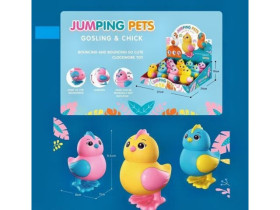 Набір пташок 662-45 A (12шт) "Курочка", заводний механізм, стрибає